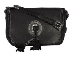 Yves Saint Laurent Tassels Bag, Black/Silver, VLN421955-0116, 3*